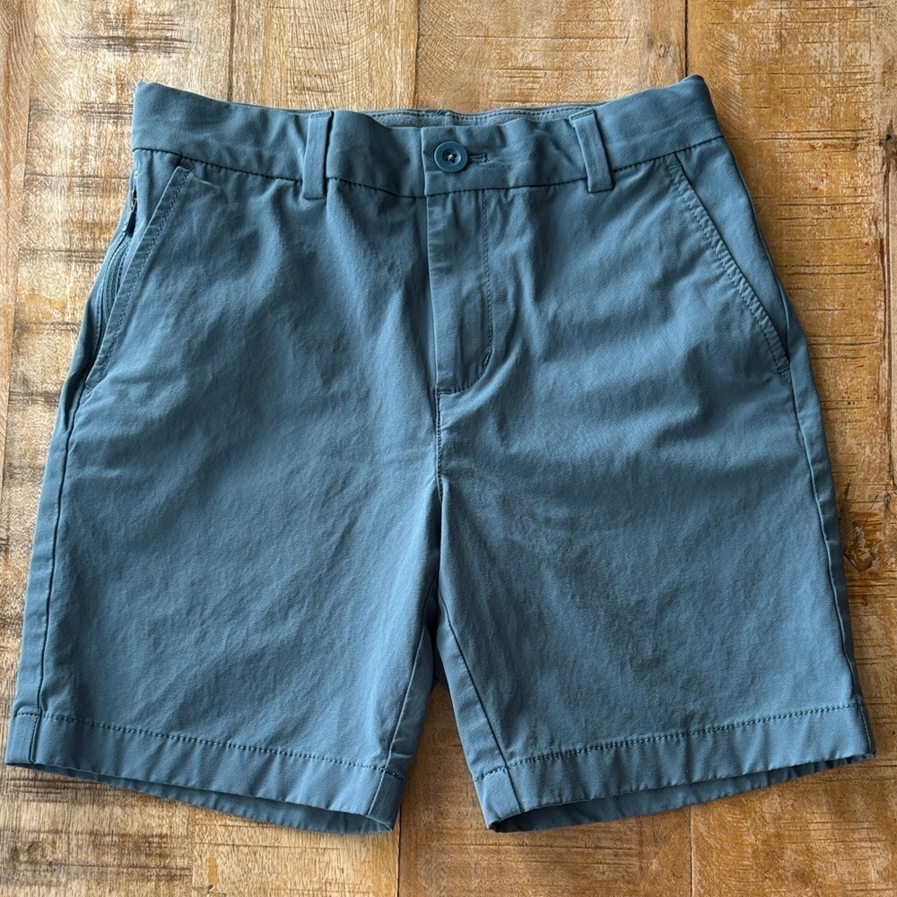 Vineyard Vines Teal Flat Front Shorts size 12